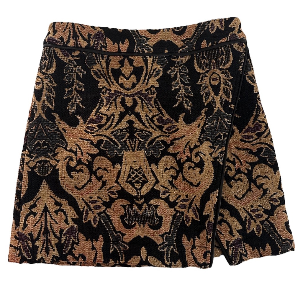 Free People Winter Warrior Brocade Mini Skirt